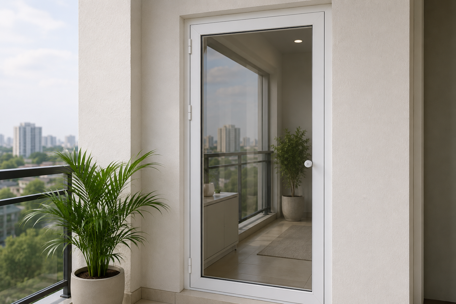 Pleated Mosquito Mesh installed on a window